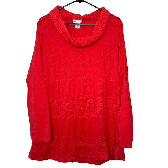 |EUC| SOFT SURROUNDINGS Cowl Neck Long Sleeve Tunic - Picture 1 of 5